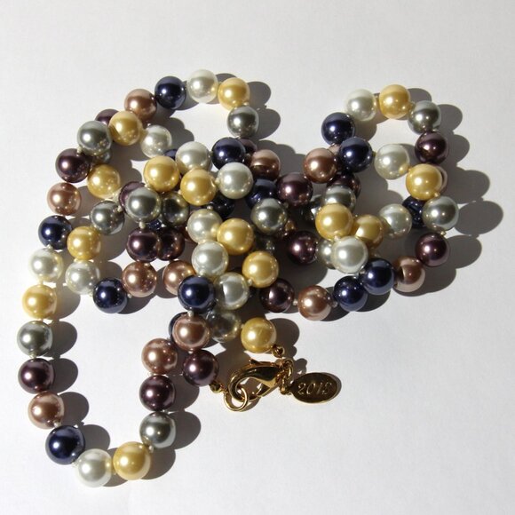 KJL 2013 Kenneth Jay Lane Long Heavy Colorful Beaded Necklace - Picture 8 of 8